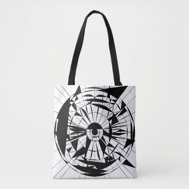 Geometrisches Mandala-Muster Tasche (Vorderseite)