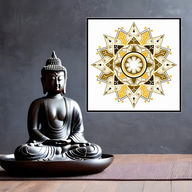 Geometrisches Mandala, mystical Poster (Von Creator hochgeladen)