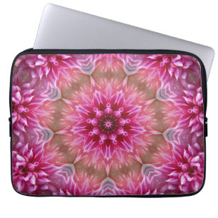 Geometrisches Mandala Pink-Blume-Muster-67545 Laptopschutzhülle