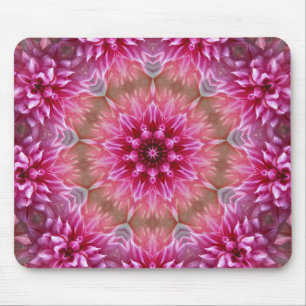 Geometrisches Mandala Pink-Blume-Muster-67545 Mousepad