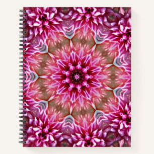 Geometrisches Mandala Rosa Blumenmuster-67545 Notizbuch