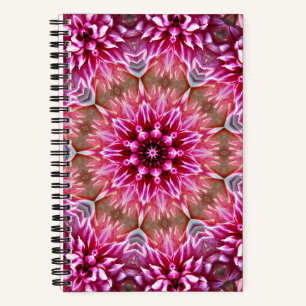 Geometrisches Mandala Rosa Blumenmuster-67545 Notizbuch