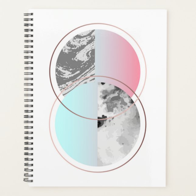 Geometrisches Marmorbild Planer (Vorderseite)