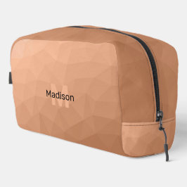 Geometrisches Maschenmuster für Peach-Gradienten M Waschbeutel