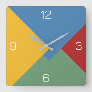 Geometrisches mehrschichtiges, mehrschichtiges geo quadratische wanduhr