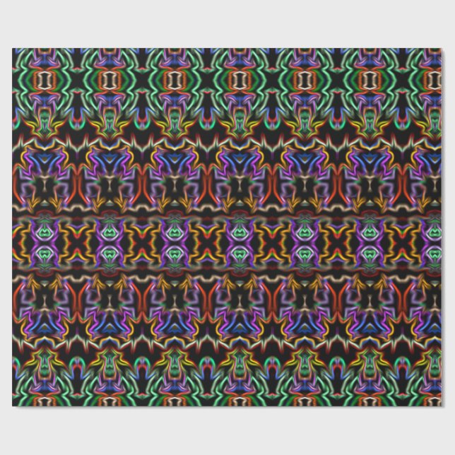 Geometrisches Mehrverpackungspapier Geschenkpapier (Flach)