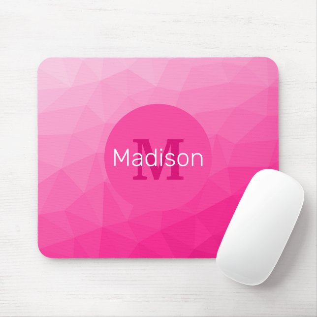 Geometrisches Messemuster für das Muster, rosa, gl Mousepad (Mit Mouse)