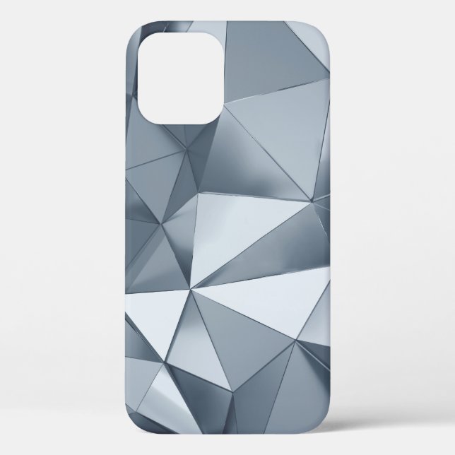 Geometrisches Metall: Dreidimensionales Muster Case-Mate iPhone Hülle (Rückseite)
