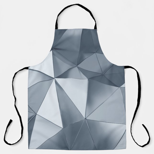 Geometrisches Metall: Dreidimensionales Muster Schürze (Vorderseite)