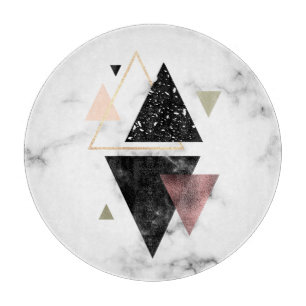 Geometrisches Metalldesign Schneidebrett
