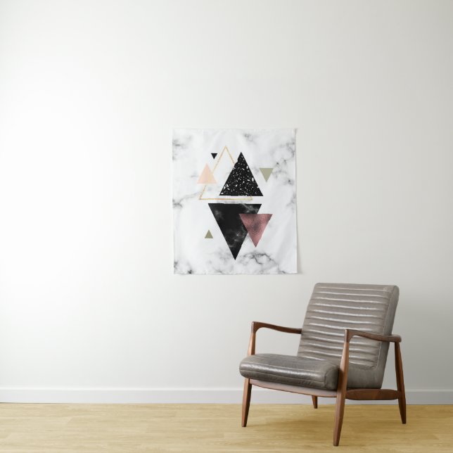 Geometrisches Metalldesign Wandteppich (Beispiel)