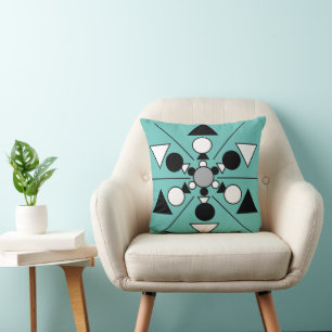 Geometrisches Mid Century Modern Kissen