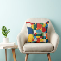 Geometrisches Minimalistisches Blockmuster-Wurfkis