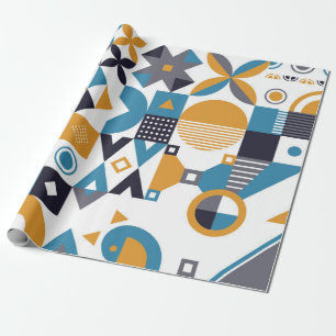 Geometrisches minimalistisches Muster. Abstrakte D Geschenkpapier
