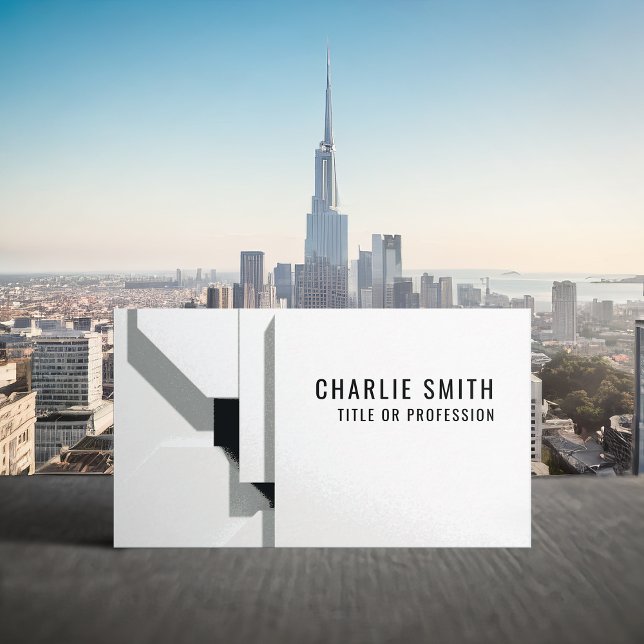 Geometrisches, modernes, einfaches Elegant Visitenkarte (Von Creator hochgeladen)