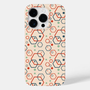 Geometrisches, modernes hexagonales Muster Case-Mate iPhone 14 Pro Hülle