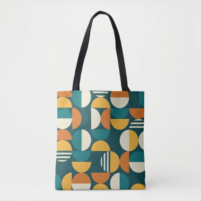 Geometrisches, modernes nahtloses Muster Mitte des Tasche (Vorderseite)