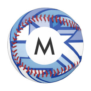 Geometrisches Monogramm Muster 2 Baseball
