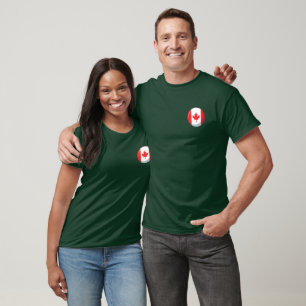 Geometrisches Mosaik-Ahornblatt Kanada T-Shirt