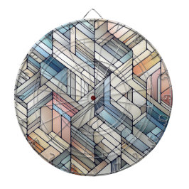 Geometrisches Mosaik Dartscheibe