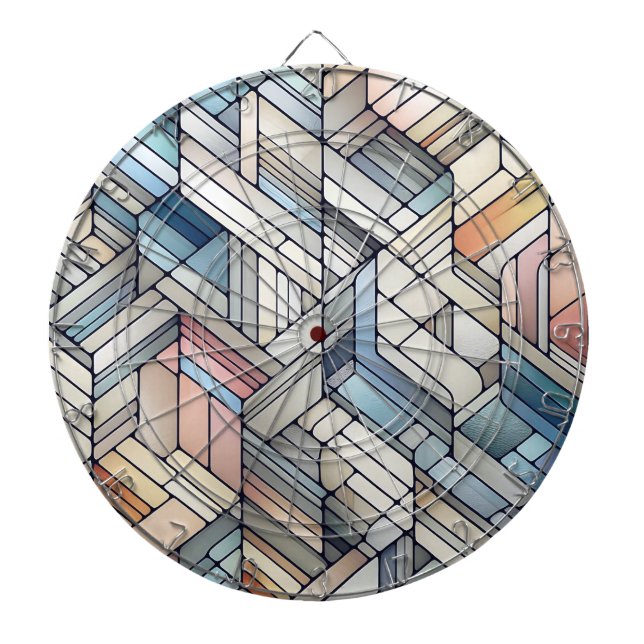 Geometrisches Mosaik Dartscheibe (vorne)
