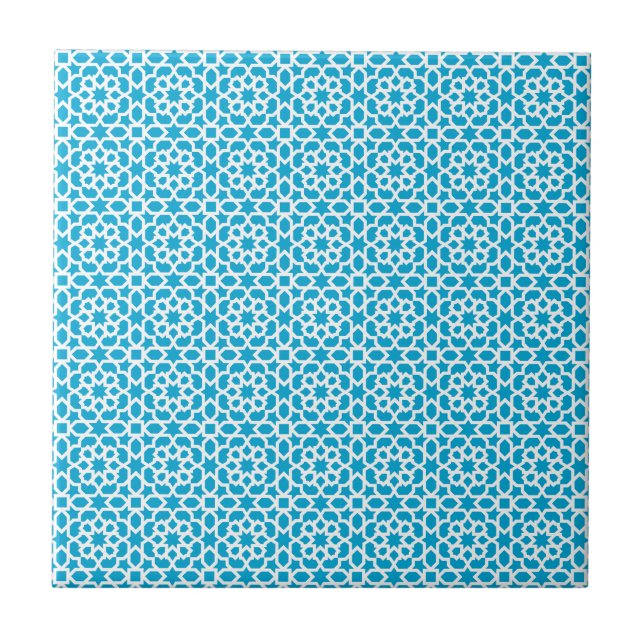Geometrisches Mosaik des marokkanischen Kachels im Fliese (Vorderseite)