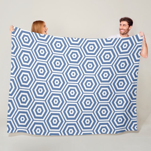 Geometrisches Mosaik Fleecedecke (Beispiel)