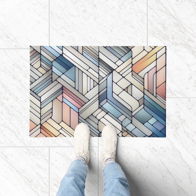 Geometrisches Mosaik Fußmatte (Indoor)