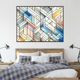 Geometrisches Mosaik Leinwanddruck