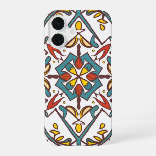 geometrisches Mosaik, Mandala-Muster iPhone 16 Hülle