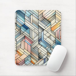 Geometrisches Mosaik Mousepad