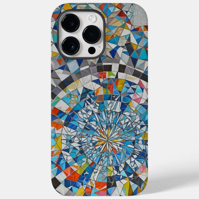 Geometrisches Mosaik Phone Case (Rückseite)