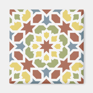 Geometrisches Mosaik von arabischem von Marruecos. Magnet