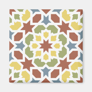 Geometrisches Mosaik von arabischem von Marruecos. Magnet