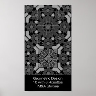 Geometrisches Mosaikdesign Vert Poster