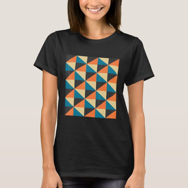 geometrisches Mosaikmuster Plakat Set moderne geom T-Shirt (Vorderseite)