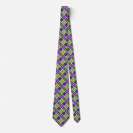 Geometrisches Moss & Violet der Diamant-Blume zwei Krawatte