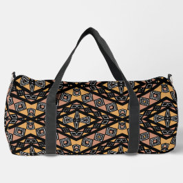Geometrisches Mudcloth Bogolan Print Duffle Bag