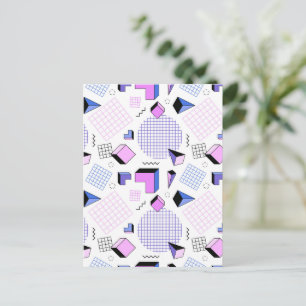 Geometrisches Muster 13 Feiertagspostkarte