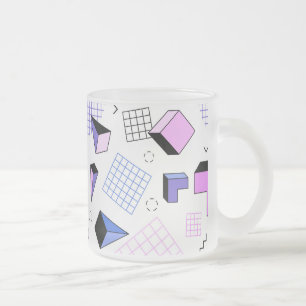 Geometrisches Muster 13 Mattglastasse