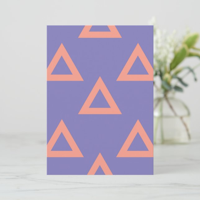 Geometrisches Muster 16 Dankeskarte (Stehend Vorderseite)