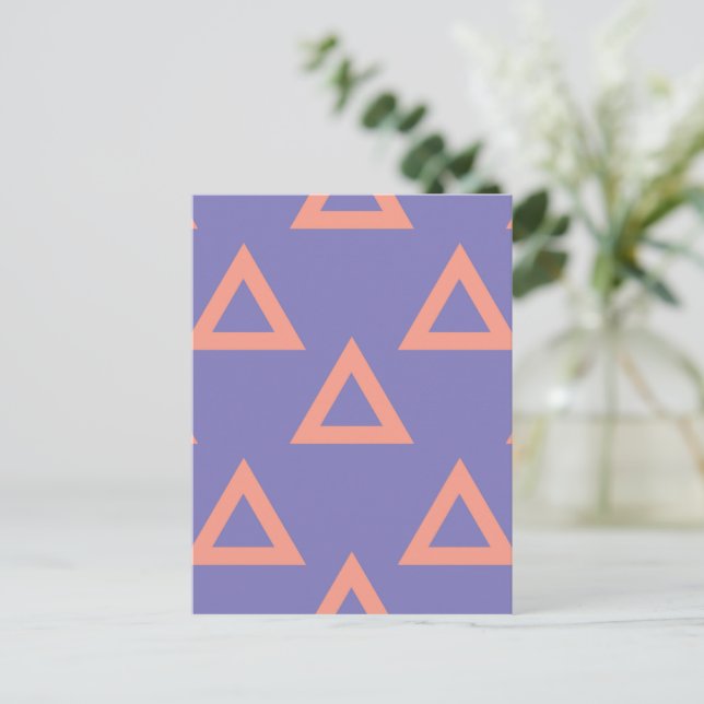 Geometrisches Muster 16 Postkarte (Stehend Vorderseite)
