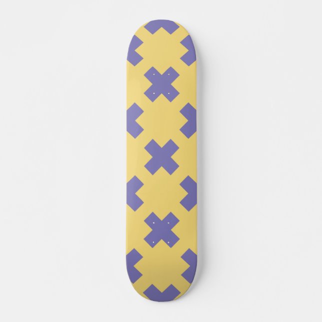 Geometrisches Muster 18 Skateboard (Vorne)