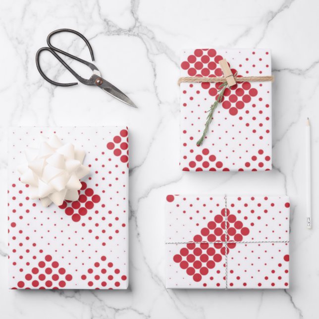 Geometrisches Muster 25 Geschenkpapier Set (Vorderseite)