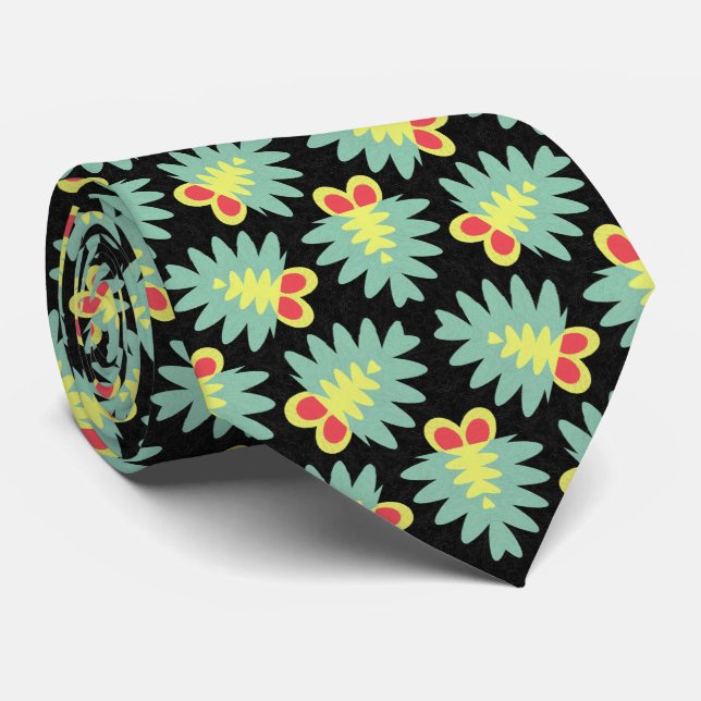 Geometrisches Muster 280514(1) Neck Tie Krawatte (Gerollt)