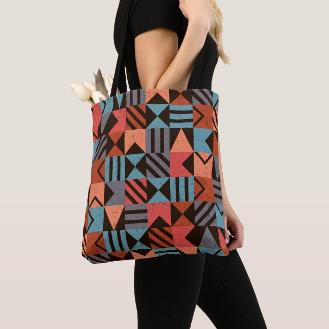 Geometrisches Muster 28 Tasche (Von Nahem)