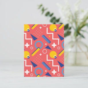 Geometrisches Muster 2 Feiertagspostkarte