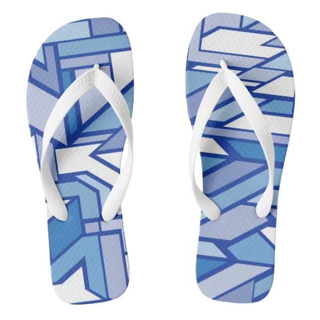 Geometrisches Muster 2 Flip Flops (Fußbett)