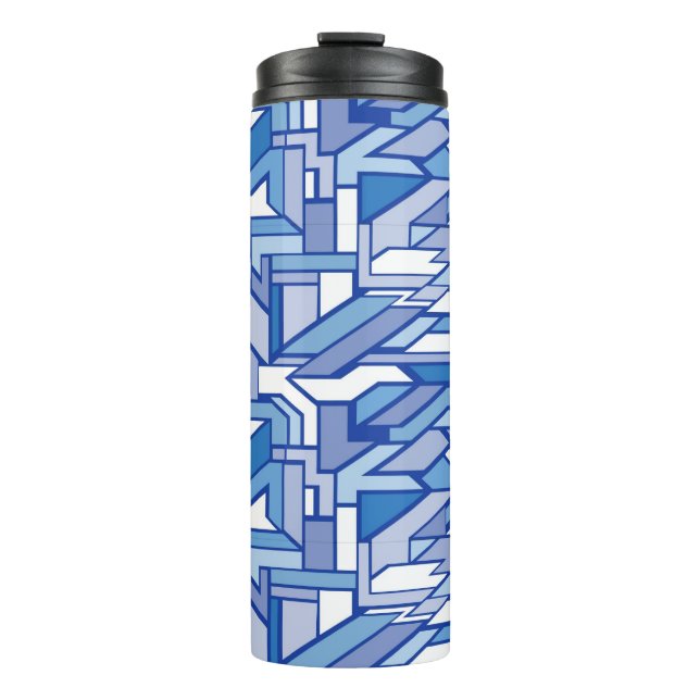 Geometrisches Muster 2 Thermosbecher (Vorderseite)