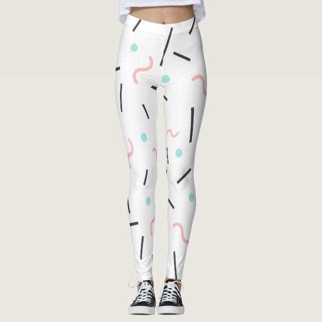 Geometrisches Muster 32 Leggings (Vorderseite)